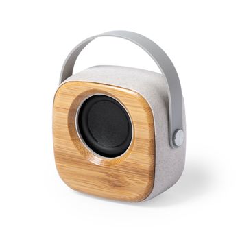 Altavoz Dam Nature Bambú Bluetooth 5.0 . Potencia Sonido 3w. Batería 500 Mah 7,5x7x4,5 Cm. Color: Madera