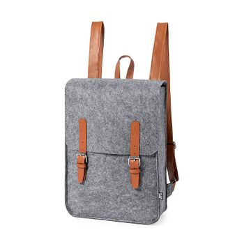 Mochila Dam Retro Reciclada Fieltro Rept 28,5x37,5x12 Cm. Color: Gris