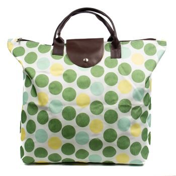 Bolso Shopper  Iria Quintana Azzorta  Plegable Con Doble Asa. 46x11x37 Cm. Color: Verde