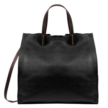 Bolso Shopper Firenze Artegiani Bianca Mujer.piel Auténtica Dollaro   Fabricado En Italia 35x16x35 Cm. Color: Negro