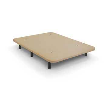 Base Tapizada Reforzada 3d Cibeles 80x190 6 Patas Metálicas -win Rest