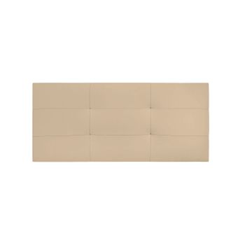 Cabecero Beige Venus, Acolchado Polipiel Premium -cama 105 Cm- Win Rest