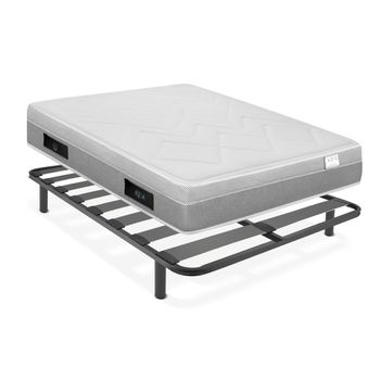 Somier Metálico Flexy 80x200 + Colchón Viscoelástico Poseidón  Altura 25 Cm - Win Rest