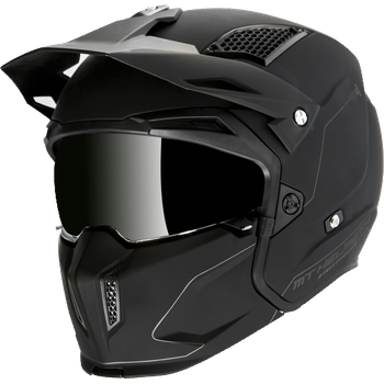 Casco Mt Tr902xsv Streetfighter Sv Solid A1 Negro Mate Xl