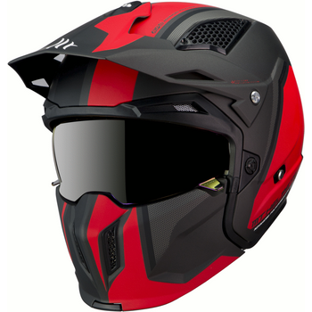 Casco Mt Tr902xsv Streetfighter Sv Twin C5 Rojo Mate Xs