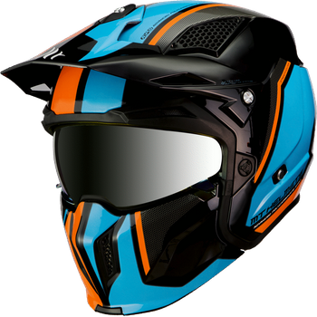 Casco Mt Tr902xsv Streetfighter Sv Twin A4 Naranja Fluor Brillo Xs