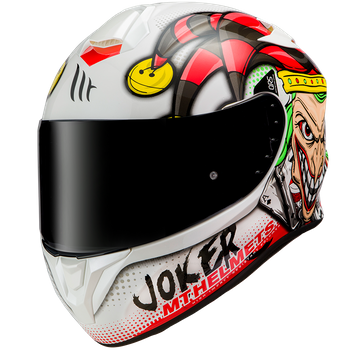 Casco Mt  Targo Joker A0 Blanco Perla Brillo