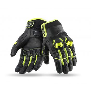 Seventy Guantes Moto Para Hombre Sd-n47 Naked Invierno Urban Negro/amarillo Homologados Tallas S A Xxl