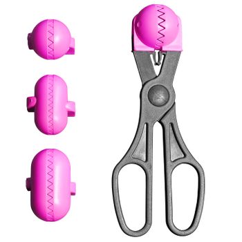 Utensilio Multiuso Con 4 Moldes Intercambiables En Rosa. ¡patentado!