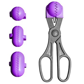 Utensilios Multiusos Y 4 Moldes Intercambiables La Croquetera Morado