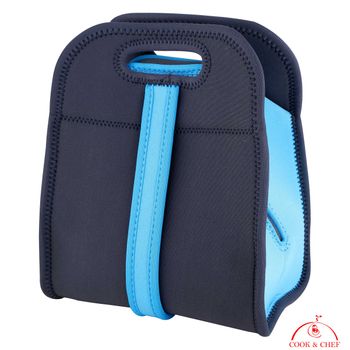 Bolsa Porta Alimentos Bergner Traveller Neopreno Walking Azul Y Gris