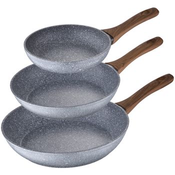 Set 4 Sartenes Ø20/24/28/30cm + Asador Ø28cm Aluminio Fundido Inducción San  Ignacio con Ofertas en Carrefour