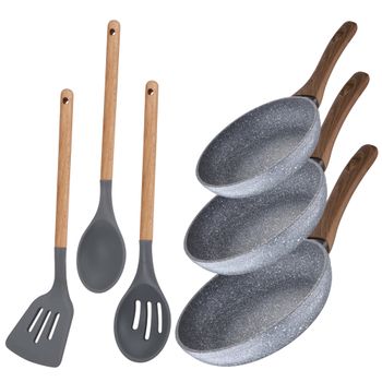 Set 4 Sartenes Ø20/24/28/30cm + Asador Ø28cm Aluminio Fundido Inducción San  Ignacio con Ofertas en Carrefour