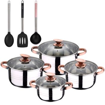 Batería Cocina San Ignacio Hita Con 12 Tapas De Silicona Acero Inoxidable  con Ofertas en Carrefour