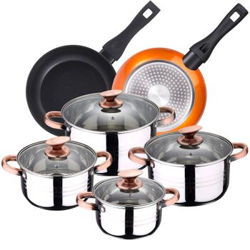 12 Pzas Batería Cocina San Ignacio Cassel Con 3 Sartenes Daimiel Gris con  Ofertas en Carrefour