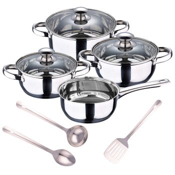 Batería cocina 5 piezas SAN IGNACIO Cookware Toledo Bateria Cocina 5P. Inox  Cookware Toledo 147Y45 Sanignac — Ferretería Roure Juni