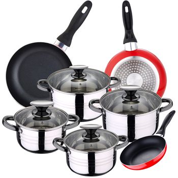 12 Pzas Batería Cocina San Ignacio Cassel Con 3 Sartenes Daimiel Gris con  Ofertas en Carrefour