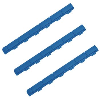 Pack 3 Remates 60x5,2x1,3 Cm, Acabado Macho, Suelo Marte Azul – Efecto Drenaje.