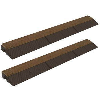 Set 2xbordes Finalización Uniforme Combi-wood Madera De 117x20,5x6 Cm, Acabado Macho
