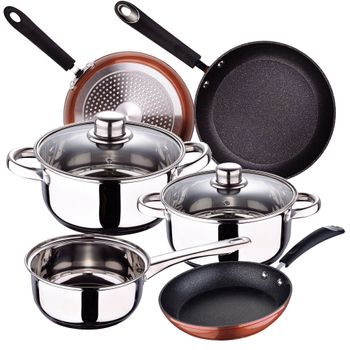 12 Pzas Batería Cocina San Ignacio Cassel Con 3 Sartenes Daimiel Gris con  Ofertas en Carrefour