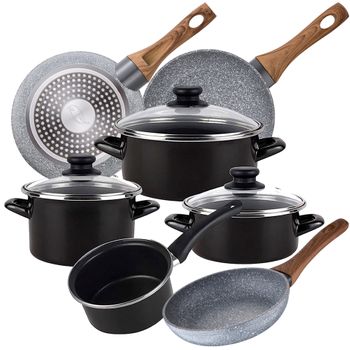 12 Pzas Batería Cocina San Ignacio Cassel Con 3 Sartenes Daimiel Gris con  Ofertas en Carrefour