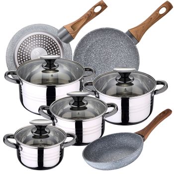 Batería de cocina FARO 7 PIEZAS marca San Ignacio - Conforama