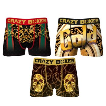 Set De 2 Calzoncillo Boxers Para Hombre Algodón Y Elastano Crazy Boxer