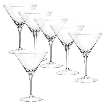 Set 6 Copas Coctel Cristal Bergner Barware 35 Cl Transparente