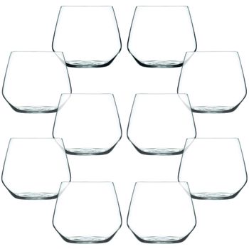 Set 10 Vasos De Agua 38 Cl De Cristal Colección Barware Cristal Bergner Wine Mp 38 Cl Transparente