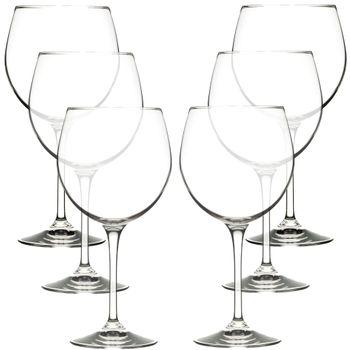 Tradineur - Set de 6 copas de champán Misket de 235 ml, 9,5 cm de diámetro  x 13,5 cm de alto, copas de cava/champagne con elegan