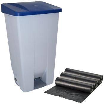 Contenedor Selectivo 120 Litros + 3x Bolsas De Basura De 10 Unidades|42x57x88 Cm