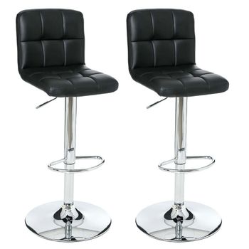 Set De 2 Taburetes De Bar Cmp Iberica Delek 44,5 X 54 X 90 Cm Negro