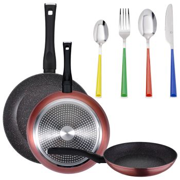 Set 3 Sartenes Aluminio Forjado San Ignacio Moma Ø20, Ø24 Y Ø28 Cm con  Ofertas en Carrefour