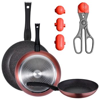 Pack De 3 Sartenes Ø20/24 Y 28 Cms + Utensilio Multiusos La Croquetera Con 4 Moldes