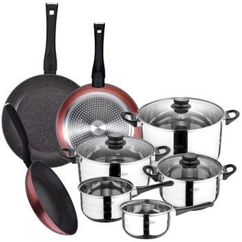 Set Sartenes C/tapa Aluminio San Ignacio Inducción Ø20,24,28set Utensilios  con Ofertas en Carrefour