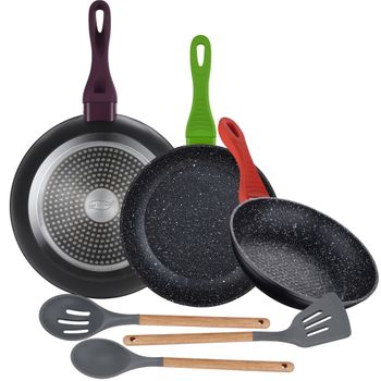 Pack De 3 Sartenes San Ignacio Ø16cm Ø20cm Ø24cm + Utensilio Multiusos Con  4 Moldes Intercambiables con Ofertas en Carrefour