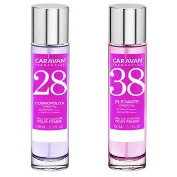 Set De 2 Perfumes - Colonias Caravan Para Mujer Nº 38 Y Nº  28