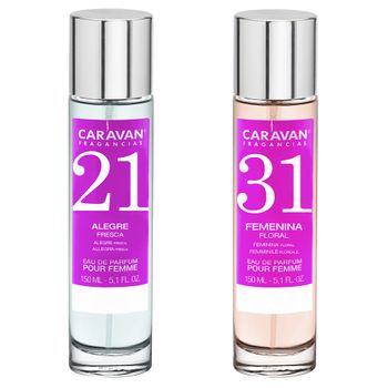 Set De 2 Perfumes Caravan Para Mujer Nº31 Y Nº 21