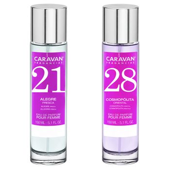 Set De 2 Perfumes Caravan Para Mujer Nº28 Y Nº 21