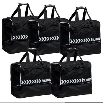 5 Bolsas De Deporte 100% Poliéster Hummel® Negro