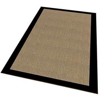 Alfombra De Poliester Estampada 60 X 100cm Modelo Darkbrownrim Multicolor