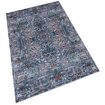 Alfombra De Poliester Estampada 100 X 150cm Modelo Wh1007 Multicolor