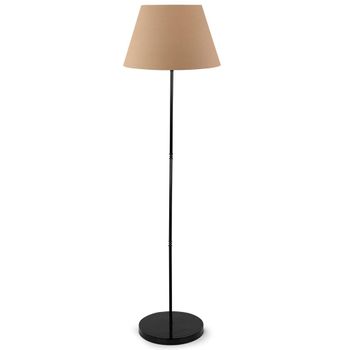 Lámpara De Pie Wellhome Tipo E27 Max 45-60 W Ip: 2-0 140 Cm Beige/negro