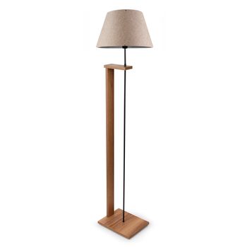 Lámpara De Pie Wellhome Tipo E27 Max 60 W 150 Cm Beige