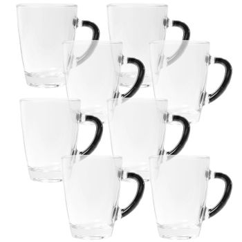 Pack de 6 Tazas de cafe · Tazas Pequeñas de 8 cl · Cristal