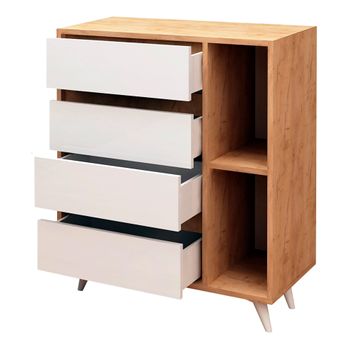 Mueble De Aglomerado De Madera Wellhome 70 X 86 X 40 Cm Blanco