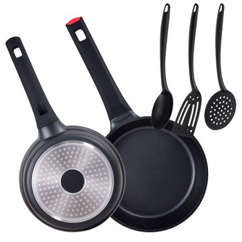 Set 4 Sartenes Con Wok Y Asador Aluminio Fundido San Ignacio Energy Pro con  Ofertas en Carrefour