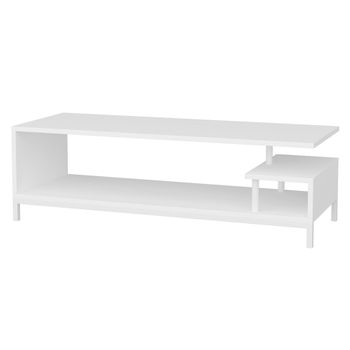 Mesa Tv De Aglomerado Wellhome 120 X 37,6 X 44,6 Cm Blanco