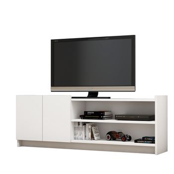 Mesa Tv De Aglomerado Wellhome 141 X 50 X 29,5 Cm Blanco