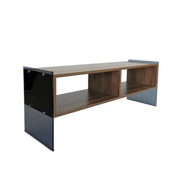 Mesa Tv De Aglomerado Wellhome 120 X 45 X 35 Cm Nogal humo